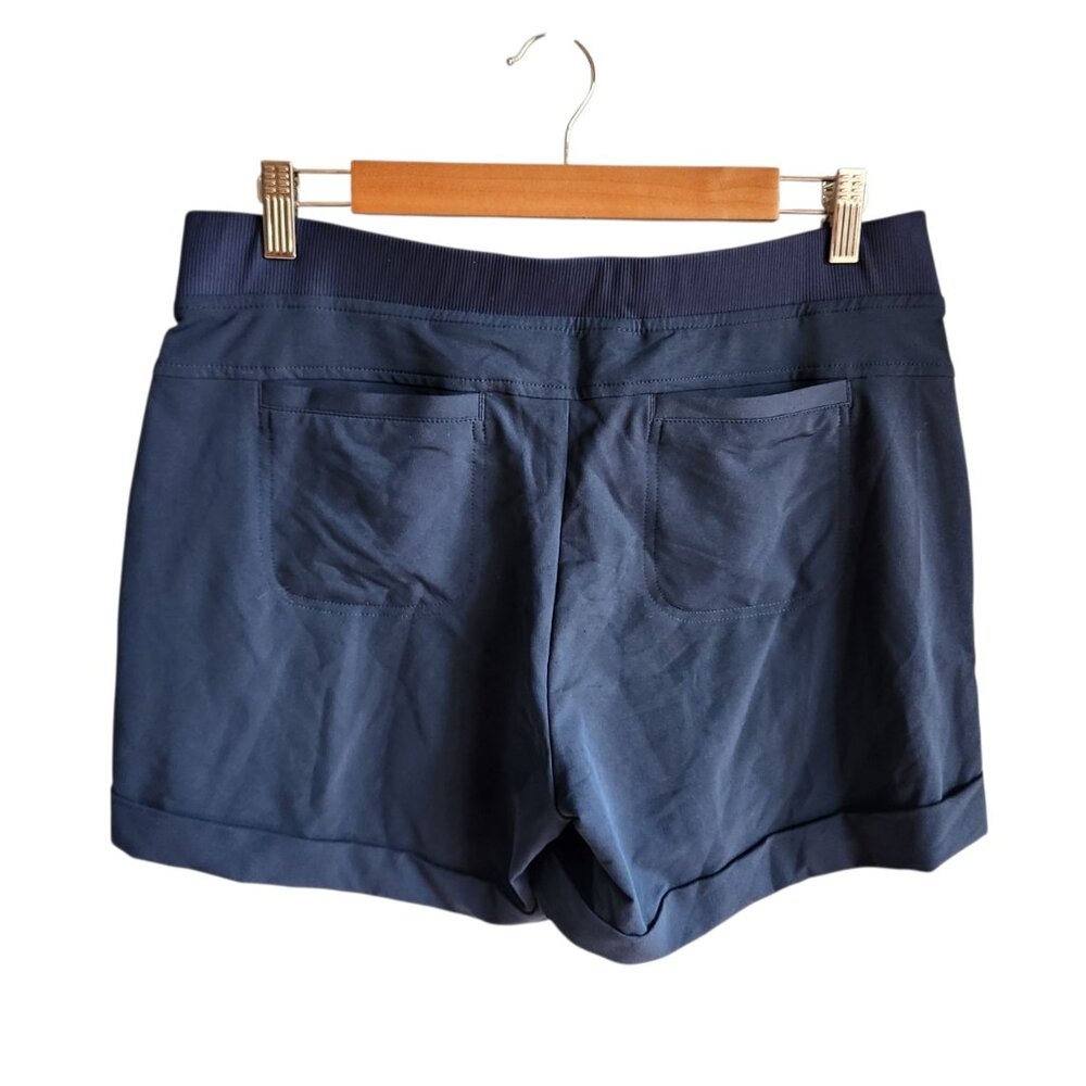 Athleta Shorts Blue Teal 10 Tall 10T Women's Pockets Cuffed 5" Inseam - Picture 5 of 7
